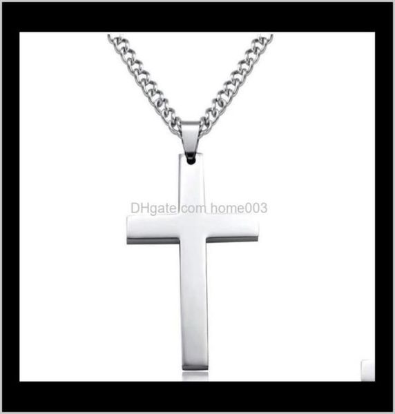 

pendants mens pendant necklaces stainless steel link chain necklace statement charm jewelry gifts fashion aessorie6321071, Silver