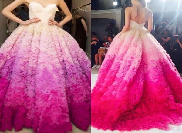 

variety of colors ball gown prom dresses 2017 spaghetti sweetheart tulle ruffles evening gowns backless sweetheart pageant party d4053780, Black