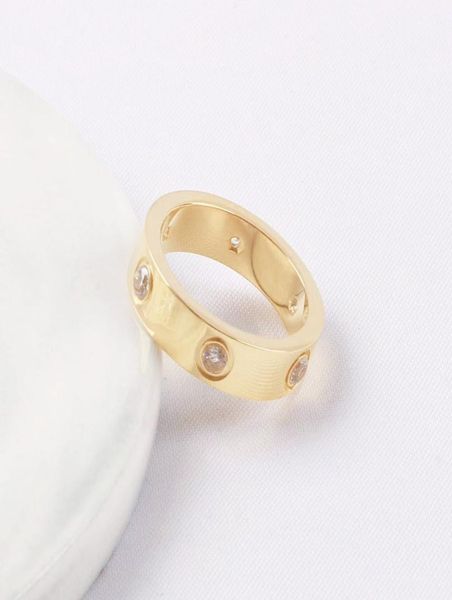 

luxury ladies ring fashion designer wedding men and women valentine039s day gift 316l titanium steel manufacturers whole an6701123, Slivery;golden