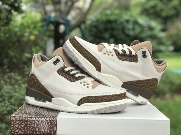 

2023 release 3 palomino athletic shoes light orewood brown metallic gold british tan-palomino ct8532-102 sneakers with box, White;red