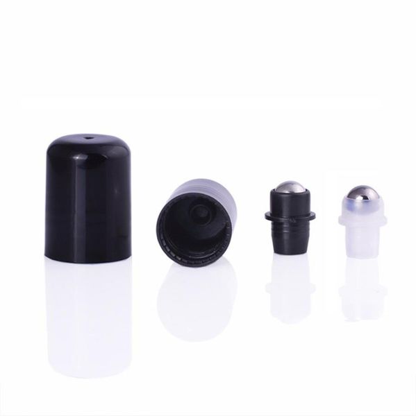 

2021 18mm essential oil roller steel bead ball plug inserts for 10 and 15ml essential oil bottles leak proof roller with lid7689833