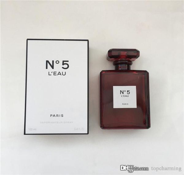 

no 5 eau red edition 100ml elegant perfume for women edp floral aldehyde rose aroma glass bottle long lasting4242798