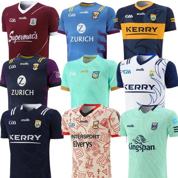 

23 24 ireland gaa rugby jerseys sweatshirt wexford tipperary galway dublin gaelic football jersey limerick cavan kerry tyrone mayo meath shi, Black;gray