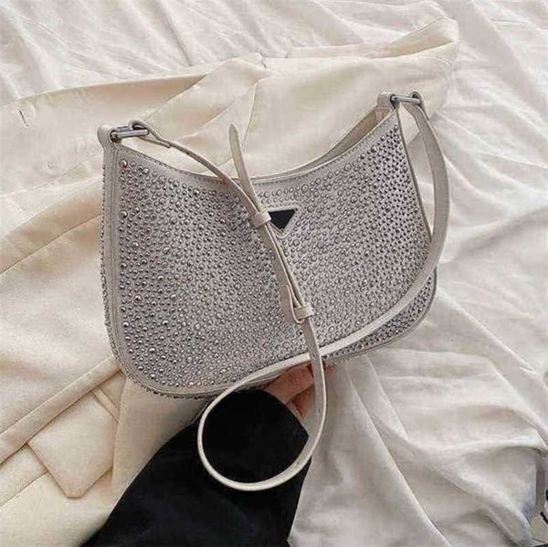 

designer luxury bags spring and rhinestone popular texture room underarm