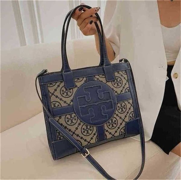 

luxury bags trend canvas with leather color matching shopping song shoulder