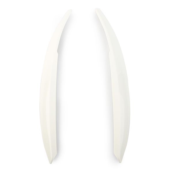 

2pcs glossy black car headlight lamp eyebrow eyelid trim cover for vw polo