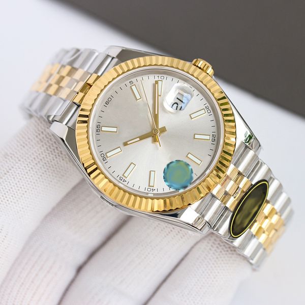 

men's watch 41mm automatic 904l stainless steel strap 36mm women's watch date waterproof sapphire case designer watch dhgate monte, Slivery;brown