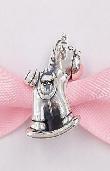

925 sterling silver beads rocking horse charm charms fits european style jewelry bracelets & necklace 798437c00 annajewel4570456, Black