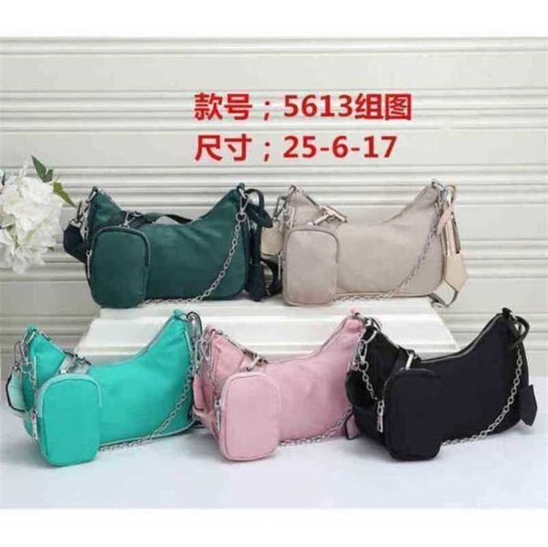 

2023 new luxury bags three in leisure underarm inverted triangle chain shoulder messenger