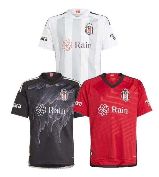 

2023 2024 besiktas jk soccer jerseys saiss ghezzal gedson muleka aboubakar hutchinson ucan rosier yilmaz ghezzal 23 24 home away football sh, Black;yellow