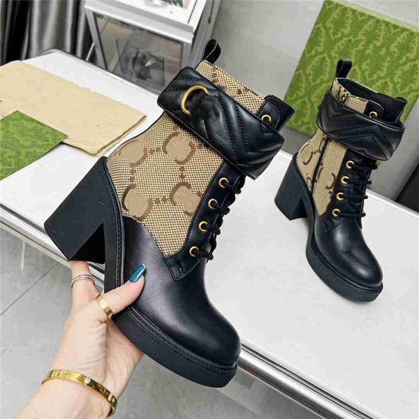 

luxury design boots 2023 gu jia fashionable women business work decoration anti slip knight boots martin boots casual sock boots 02-07, Black