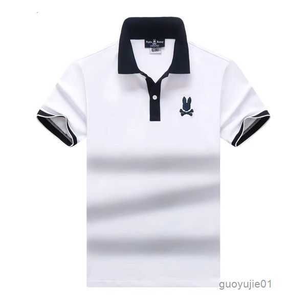

psycho bunny men polo shirt american fashion street brand shirt designer polo shirt transportation men t shirt size m--xxxl 7lxs, White;black