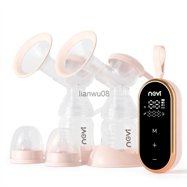 

breastpumps ncvi double electric breast pumps 3 modes 12 levels portable breastfeeding milk pump with 2 size flanges mirror led display x072