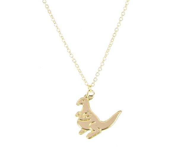 

10pcs cartoon kangaroo wallaby necklace australia animal kangaroo bandicoot koala chain clavicle necklace jewelry gift for childre7613116, Silver