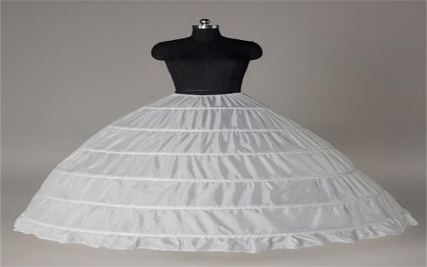 

new arrival white bride petticoats ball gown large 6hoops underskirt formal dress crinoline plus size wedding accessories6902456