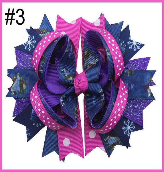 

30pcs princess hair bows girl hair clips hair accessories02237444, Slivery;white