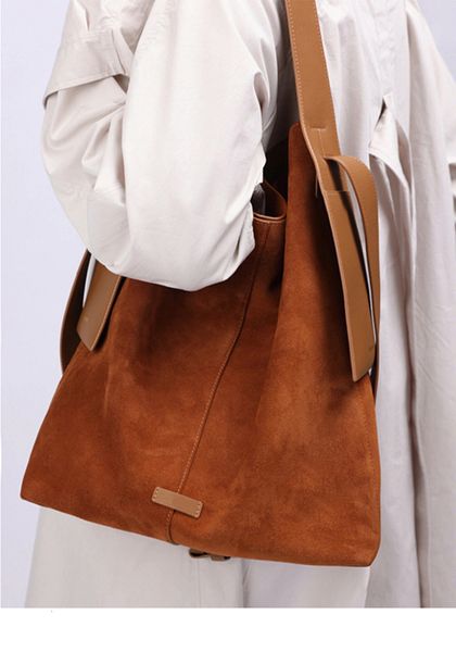 

evening bags high grade deerskin tooling large capacity commuting solid color one shoulder messenger bag style ita 230727