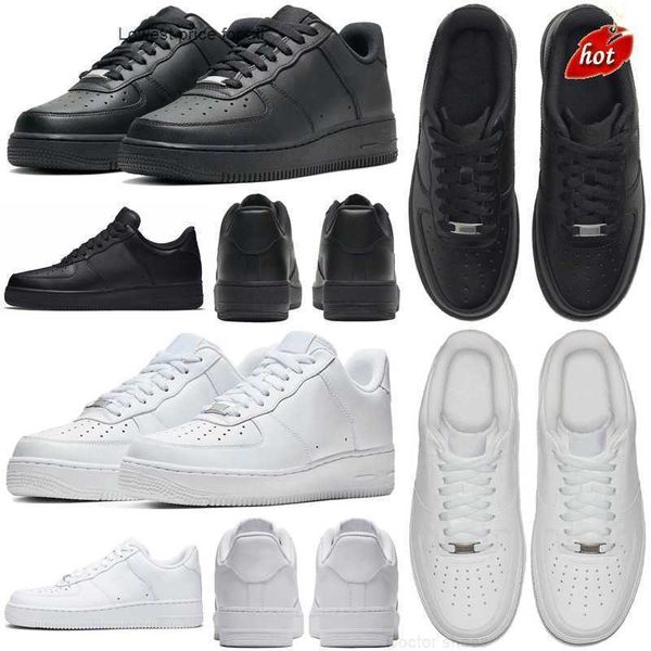 

1 airforce one af1 mens womens running shoes airforces 1s airforce1s lows utility triple black white men trainers sports sneakers runners