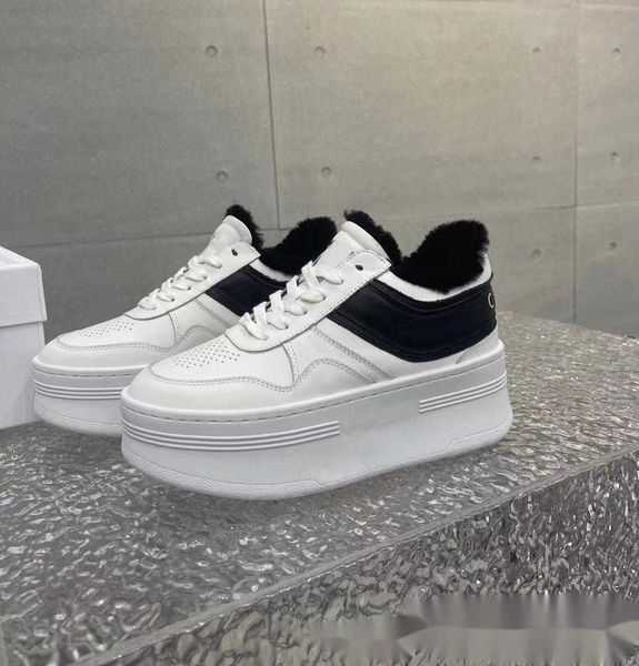 

casual shoes thick soled small white shoes for women in the autumn of 2022 new cow leather versatile comfortable classic low casual women&#0, Black