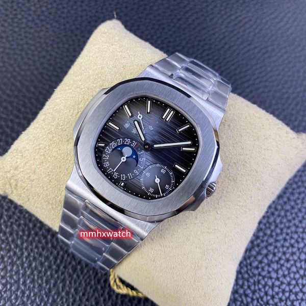 

ppf v2 version 5712 wrist watch 40mm in diameter with cal.240 integrated movement true kinetic energy display sapphire crystal glass mirror, Slivery;golden