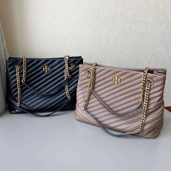 

new luxury designer luxury bags tb women's 2023 tote kira medium chain handheld shoulder 137260 shopping bag sheepskin handbags