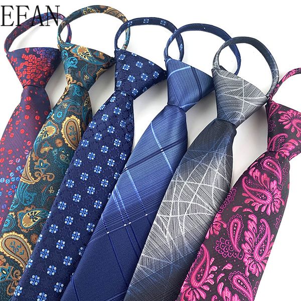 

neck ties royal blue necktie zipper lazy tie fashion 7cm paisley flower ties business for man gravatas handkerchief bowtie mens wedding 2307, Blue;purple