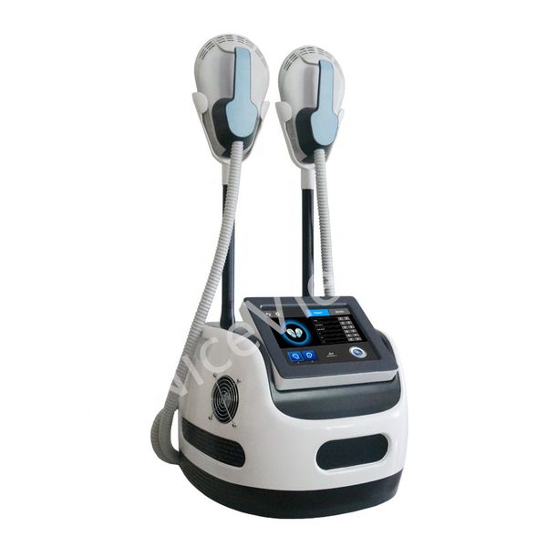 

two handpieces ems body slimming machine fat burning muscle building buttocks lift high intensity emt beauty machine