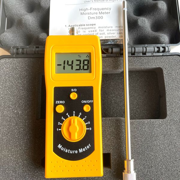 

high precision dm300f profession ceramic materials moisture meter measure different kinds of powder materials moisture analyser