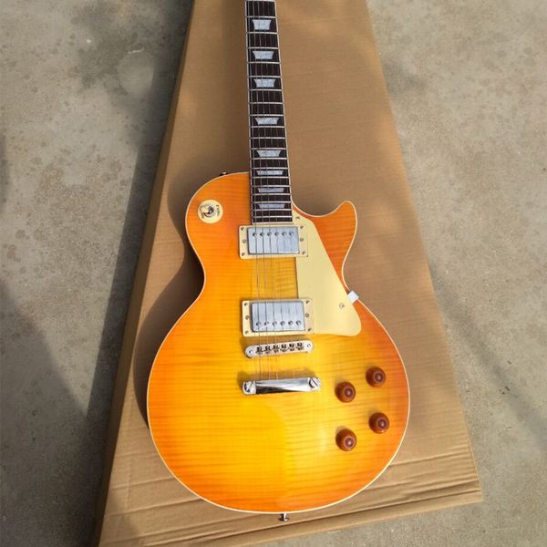 

limited edition lp standard honey lemon burst solid mahogany electric guitar