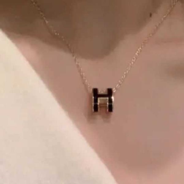 

classic light letter drop necklace, Silver