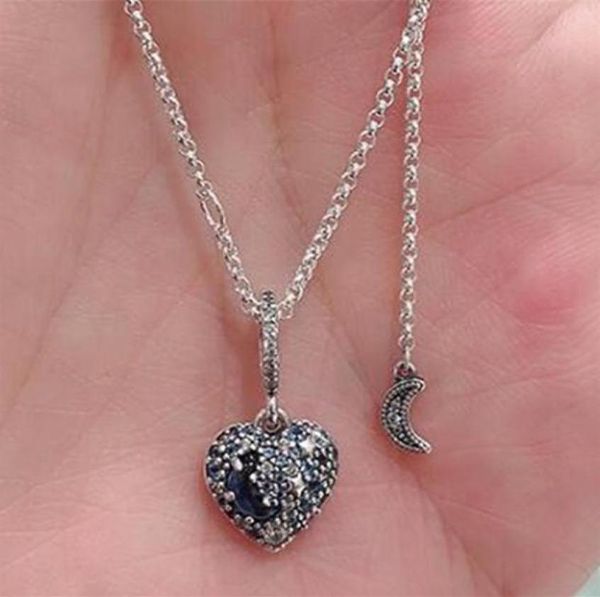 

high-quality 925 sterling silver star & moon chain necklaces fits for european style charms and beads pendants310d1449218