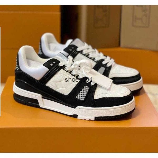 

designer high edition trainer lvity sports shoes breathable casual shoes couple cowboy lace up men's and women's board shoes, Black