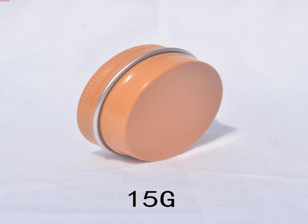 

15g orange cream packaging aluminum box incense candle pomade jars empty 15ml tea jewelry gift potgoods2289342