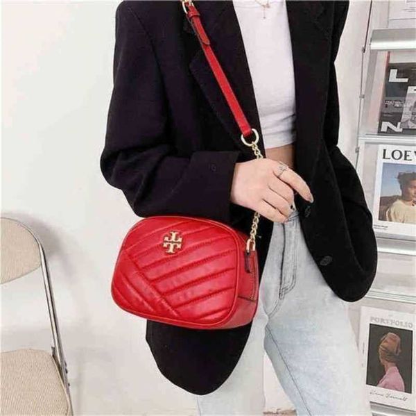 

trend hong kong style lingge chain small round soft leather leisure