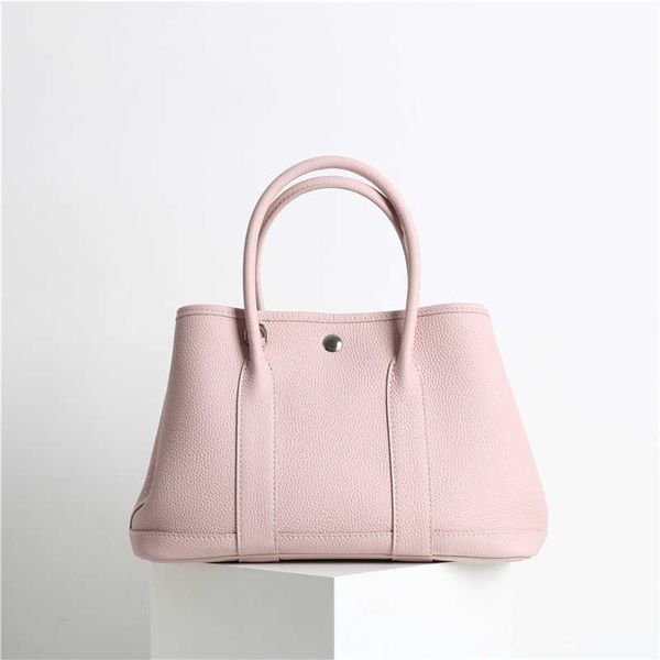 

classic garden party tote bag layer togo cowhide garden bag leather women's 2023 new bucket fashion portablennd3