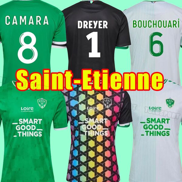 

23 24 maillots as saints etienne soccer jerseys 2023 2024 maillot etienne khazri aouchiche beric nordin hamouma asse football shirts equipme, Black;yellow