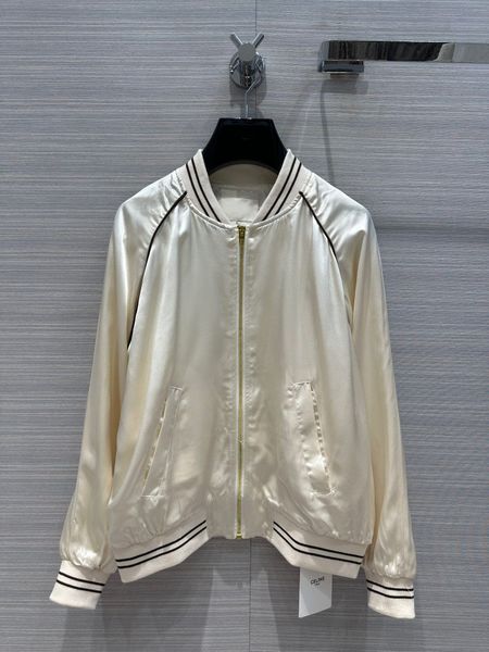

fashion design bomber long sleeve zipper casual loose embroidery jacket streetwear sports style front pockets coat, Black;brown