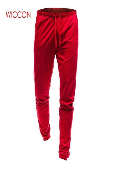 

drop men joggers elastic waist long trousers 2018 fashion casual solid color fitness workout sweatpants spring wear8989123, Black