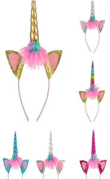 

unicorn hoop halloween children039s hoop holiday party baby hair accessories unicorn party products l4228945931, Slivery;white