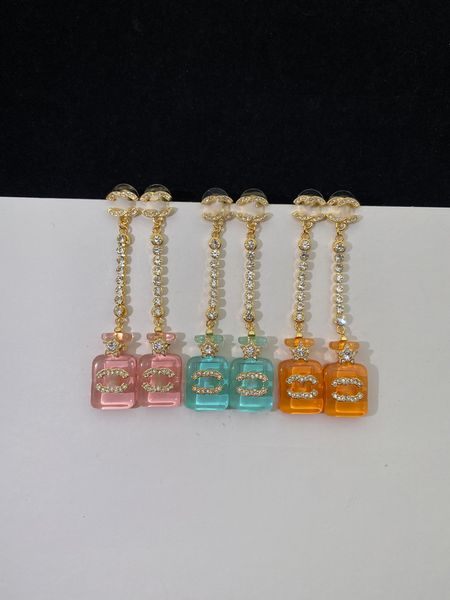 

mixed simple 18k gold plated 925 silver luxury letters stud brand designers geometric famous women crystal rhinestone pearl earring jewelry, Golden