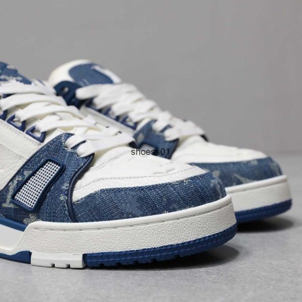 

sports shoes female 2023 new lvity trainer fashion casual couple shoes genuine leather flat bottom low board shoes male, Black