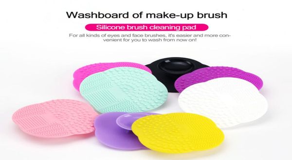 

whole silicone makeup brushes cleaner silicone brush cleaning pad scrub mat makeup brush washing tools pad2372527