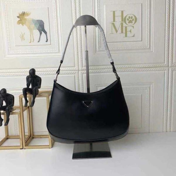 

luxury designer luxury bags 2023 new underarm mid ancient half moon handbag genuine leather triangle label women's bag