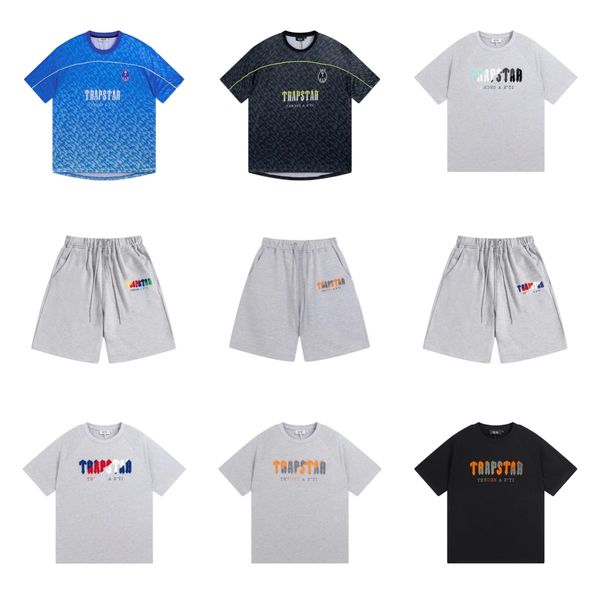 

mens shirts summer trapstar t-shirt men t shirt rainbow towel mens polo shirt embroidery decoding men women t shirt men black white round ne, White;black