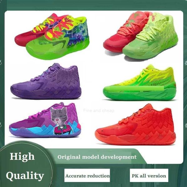 

melo basketball shoes 2023 new lamelos mb 1 rick and morty mens basketballs shoes queen city buzz city lamelo ball shoe melos mb2 low traine, Black