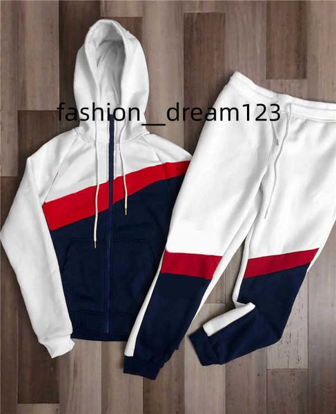 

men's tracksuits 2023winte mens luxury sweat suits hoodies street leisure hooded men jogger classic womens jacket + pants tracksuit hip, Gray