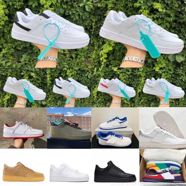 

fashion forces low mens women casual shoes airs high 1 one triple white black wheat utility shadow 1s classic 1 07 ''af1'&#03