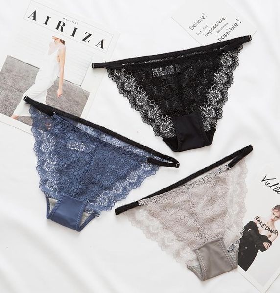 

fashion panties women lace transparent underwear female low rise briefs ladies adjustable lingerie ultrathin underpants3182484, Black;pink