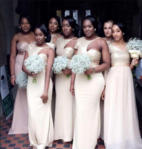 

plus size junior country bridesmaid dresses long champagne sheath one shoulder bridesmaid prom dresses under 1005082506, White;pink