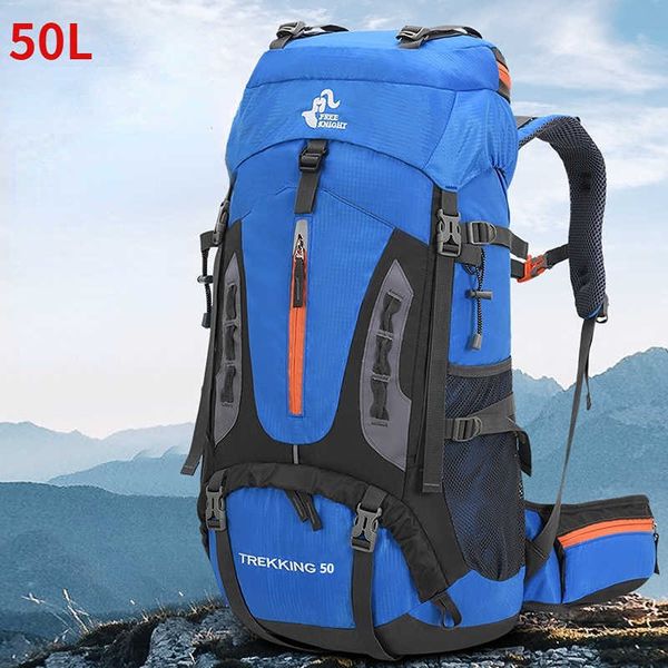 

50l man backpack sports travel backpacks mountaineering waterproof bag hiking backpacks men camping climbing travel bag rucksack 0728